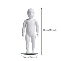 Full-Body Child Mannequin White Kids Clothing Mannequin Sturdy Dress Form for Shop Storefronts