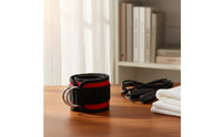 Hook-and-Loop Double D-Loop Ankle Strap Padded Ankle Training Strap Metal Rings Exercise Gear Heavy Duty