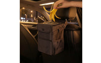 Car Trash Can with Lid Leakproof Car Trash Bin Waterproof for Journeyers, Commuters, Daily Commute