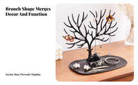 Deer Branch Jewelry Tree Decorative Design Branch Jewelry Tree Necklace and Band Holder Nordic Design Stag Branch Trinket Stand