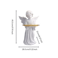 Angel Figurine with Tray Elegant Decor Classic for Entryway