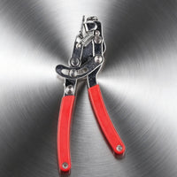 Spring-Loaded Cycle Cable Puller Pliers Multi-Joint Brake Shifter Cable Tension Plier Narrow Jaw Cycling Equipment Red Coated Handles for Maintenance