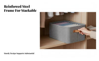 textile Closet Box Large Capacity foldable Clothing container adaptable for Attic