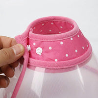 Pet Cone for Dogs and Cats, Transparent Rigid Dog and Cat Cone, Pet Recovery Tool to Prevent Licking After Surgery