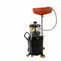 Oil Drain with Measuring Cup 80L Oil Drain Machine Vertical Pneumatic Drainer for Garages