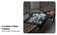 American High Street Aesthetic Boxing Print T-Shirt Great Gift Idea Retro Boxing Shirt Full Cotton Loose Fit Streetwear Tee for Adults, Teenagers, Boxers, Daily Wear, Everyday, Leisure, Sporting Events
