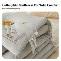 Quilt Insert Soybean Fiber Filling Quilted Bedspread Undyed for Bedroom, Parents