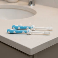 Dog Toothbrush and Tongue Cleaner for Fresh Breath, Cat Toothbrush Soft Bristles for Oral Hygiene, 2 Pack with Case, Tongue Brush for Bad Breath