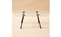 Transparent Acrylic Folding Table Foldable Folding Table Clear Furniture Compact for Travelers