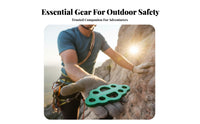 Even Force Distribution 8-Hole Anchor Plate High-Strength Aluminum Alloy Climbing Rope Divider Lightweight Multi-Anchor Rigging Plate Long-Lasting for Rock Climbers, Mountaineers, Arborists, Mountaineering, Work at Height, Rescue Operations, Caving