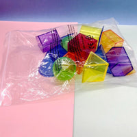 3D Geometric Shapes Hands-On Learning Transparent Geometry Blocks Shape Recognition Solid Geometry Models for Students, Kids, Classroom, Homeschooling