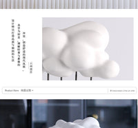 Modern Minimalist Abstract Cloud Sculpture for Model Rooms, Hotels, Studies, Bookcases