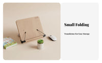 Foldable Adjustable perusing Easel Ergonomic Design Adjustable Book Easel Space Saving Laptop Riser Multi-Functional for Children, Students, Office Workers, School, Library, Home, Kitchen