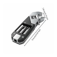 Stainless Steel Wrench Polished Finish Adjustable Spanner Wrench Multifunction Hand Tool for Workshop, Garage