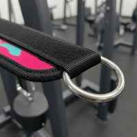 Padded Fitness Ankle Strap Hook-and-Loop Leg Workout Ankle Straps Adjustable Lower-Body Training Cuff Textile Wrapped