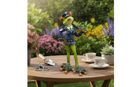 Police Frog Figurine Commencement Gift Frog Police Officer Statue Miniature Creature Sculpture Sleek Finish Stable Base
