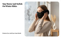 Soft Earmuff Face Cover Ocular Corner Protection Winter Face Cover Earmuffs Integrated Ear Warmer Face Cover 2-in-1 Design