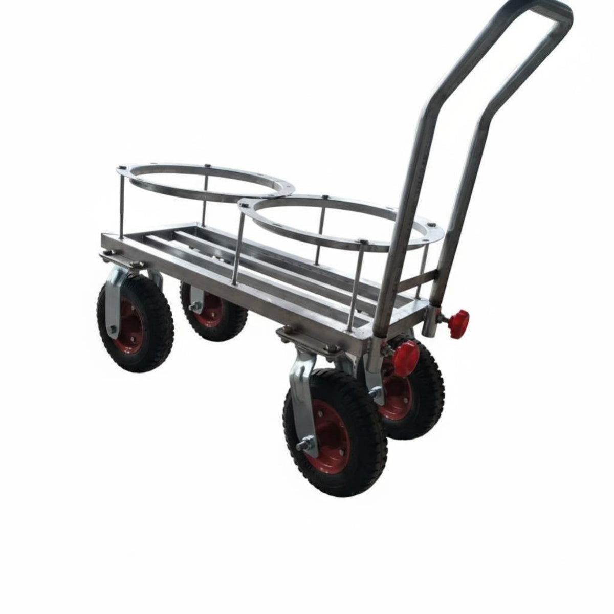 Multi-Purpose 2-Wheel hand cart durableDuty Hand cart Sturdy Construction Utility Cart Large casters for Warehouse Workers, Delivery Personnel, Farm, Garden, Restaurant, Garage