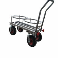 Multi-Purpose 2-Wheel hand cart durableDuty Hand cart Sturdy Construction Utility Cart Large casters for Warehouse Workers, Delivery Personnel, Farm, Garden, Restaurant, Garage