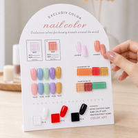 Acrylic Nail Art Color Display Board for Gel Polish Swatches