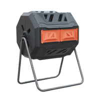 Metal Stand Vented Rotating Compost Bin Ventilated Octagonal Compost Tumbler