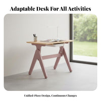 Early Education concentration Adjustable Table and Chair Group Multi-Functional Adjustable Square activity station Minimalist Design kids' Study Set Child-Safe for Preschoolers, Toddlers, educators, Kindergarten, Playroom, Nursery, Daycare