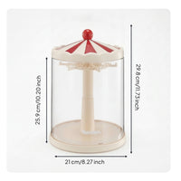 Stuffed Figure Display Case Transparent Accessory Hanger Stand Figure Display Case Compact Showcase Unique Design for Collectors