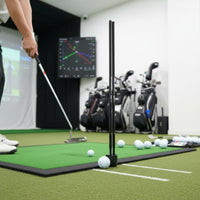 Two-Shaft Design Golf Putting Training Aid Long Straight Shafts Putting Stroke Practice Aid Indoor Outdoor Putter Training Stick Slim