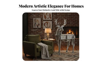 Modern and design curved framed End Table Multi-Functional Household Furniture Space-Saving Stable Design for Homeowners, Apartment Dwellers, Home Workers, Living Room, Small areas, Bedroom, Study