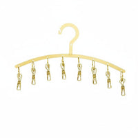 Curved-Shaped Sock Dryer Rust-Resistant Multi-Fastener Sock Hanger Laundry Clamp Hanger Rustproof Stainless Steel Clothes Drying