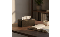 Tissue Box Cover Travertine-Reminiscent of Rectangular Tissue Box Cover Speckled for Coffee Table