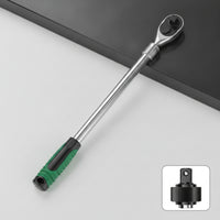 Long-Reach Telescopic Ratchet Wrench 72-Tooth Extendable Socket Wrench Long-Lasting Ratchet with Quick-Release Button for Automotive Repair