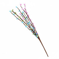 Vibrant Easter Egg Stem Flexible Stems Easter Egg Tree Branch Long-Lasting Pastel Fruit Branch Handmade for DIY Enthusiasts