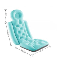 Supportive Bath Cushion with Backrest Tufted Full Body Bath Pillow Comfortable Bathtub Mattress Cushion Soft for Adults