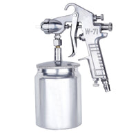 Compact Pneumatic Spray High-Atomization Spray with Metal Cup Comfortable Grip Paint Sprayer Wide Fan Pattern for DIYers, Workshops
