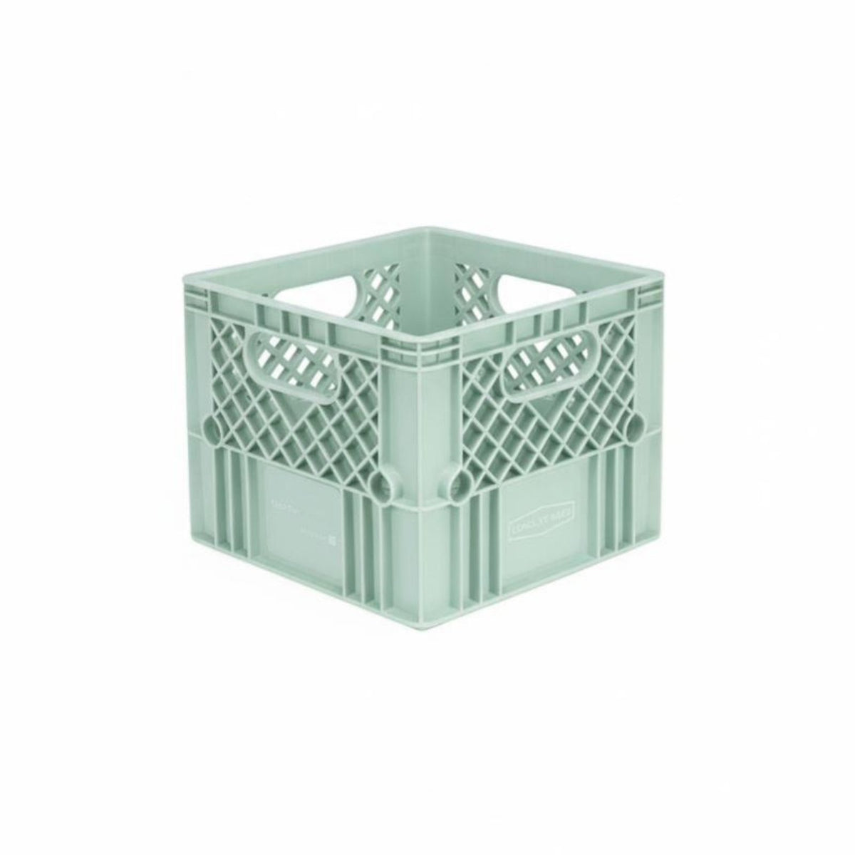 Stackable Milk Crate Industrial Design Plastic Milk Box Portable for Garage