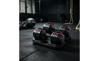 Quick-Adjust Adjustable Dumbbell Set with Storage Base 1-Second Adjustable Dumbbell Pair One-Hand Dumbbells with Base Non-Slip for Fitness Enthusiasts, Home Gym, Strength Training