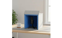 Noise Reduction Desktop Vocal Booth Detachable Portable Audio Recorder Isolation Barrier Quick Assembly Mini Recording Booth Adjustable for Streamers, Podcasters, Voice Actors, Home Studio