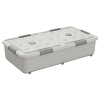 Foldable Underbed Container Stackable Collapsible Clothing container Clear View transparent panel