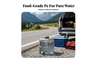Food-Grade Material Large Water bottle with Spigot Thickened & Long-Lasting Large Capacity Water Container Leak-Proof for Campers