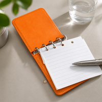 TACOTACO Mini Loose-Leaf Notebook with Hard Cover, Portable Pocket-Sized Journal for Daily Notes, Meetings, and Planning