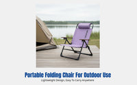 Outdoor Folding Moon Chair, Portable Recliner, Adjustable Backrest, Camping, Outdoor Dining, Fishing