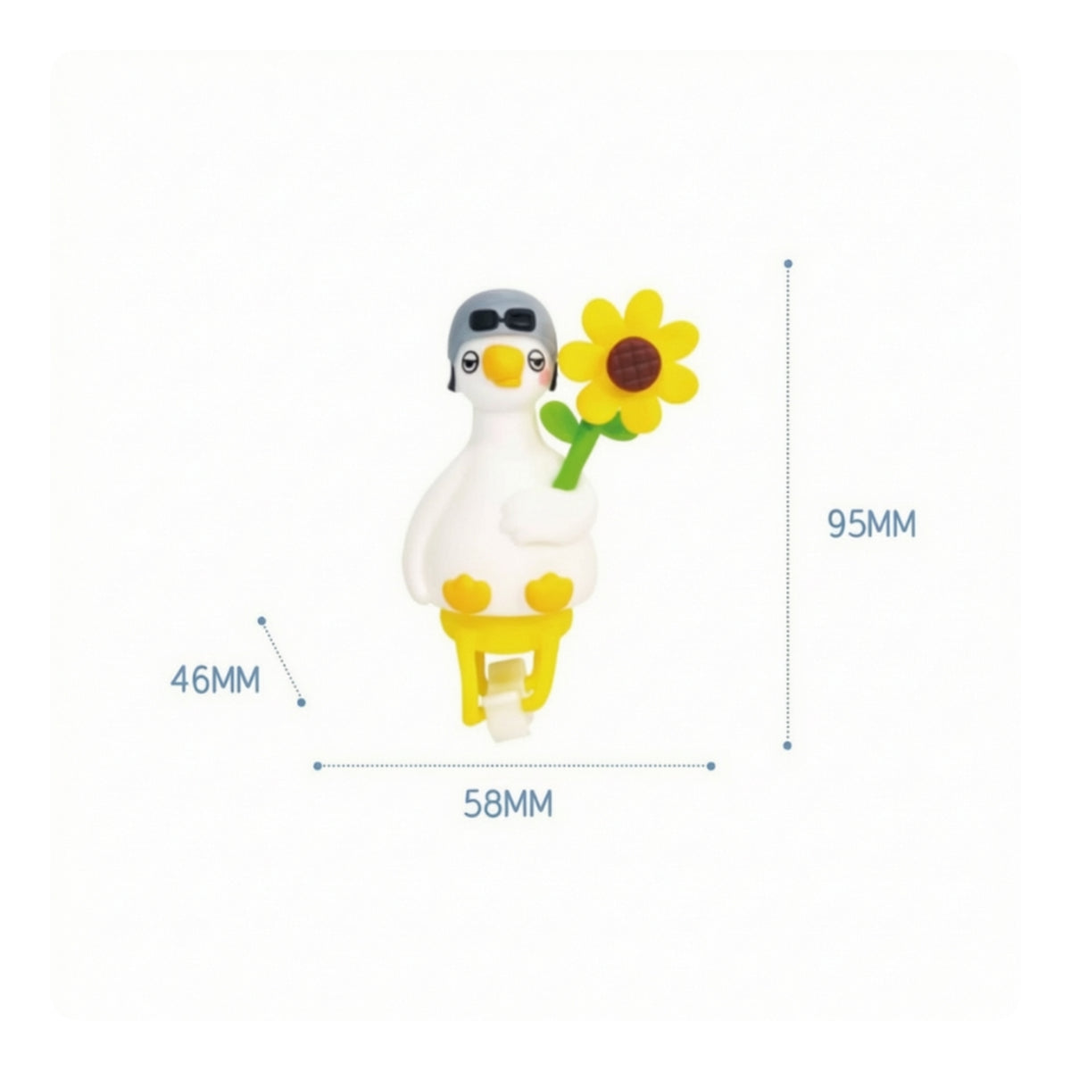 4 Pieces Bike Handlebar Duck Fun Handlebar Duck Easy Installation