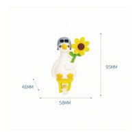 4 Pieces Bike Handlebar Duck Fun Handlebar Duck Easy Installation