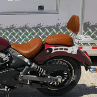 GUANTENGYU Quick-Release Passenger Backrest Luggage Rack for Indian Scout