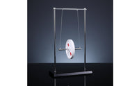 Visual Demonstration Maxwell's Wheel Long-Lasting Metal Construction Rolling Pendulum Stable Base Science Teaching Aid Rust-Proof Finish for Students, Science Fair Project