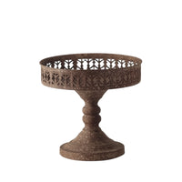 Iron Pedestal Planter Openwork Pot for Centerpieces