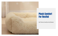 Paddeded Pet Couch Mat Non-Slip Base Paddeded Couch Bed Machine Launderable Soft Design for Felines