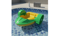 Family Fun Inflatable Water Boat Colorful Designs Kids Battery Powered Boat Thickened Material Amusement Park Equipment LED Lights for Swimming Pool