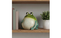 Frog Statue Weather Resistant Resin Frog Sculpture Long-Lasting for Yard